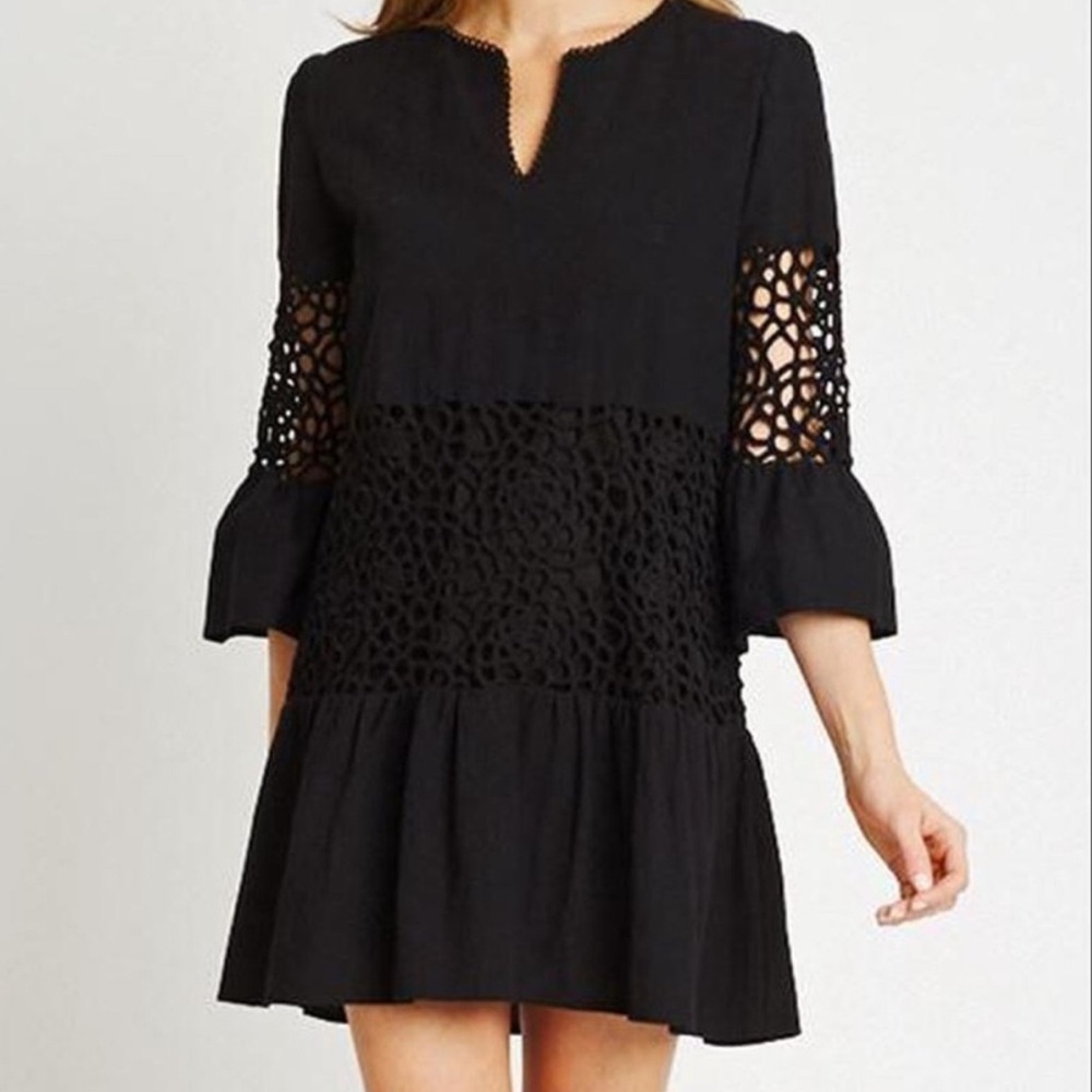 Tyler Boe Izzy Beach Tunic Dress Black